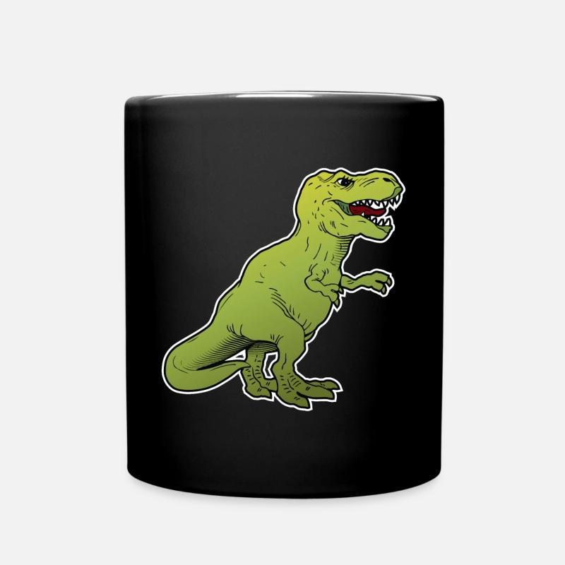 Dinosaurier / großes Tier / Tier - Tasse einfarbig - Schwarz
