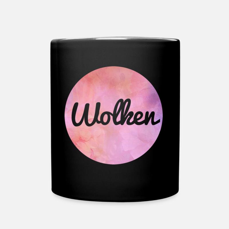 clouds - Full Colour Mug - black