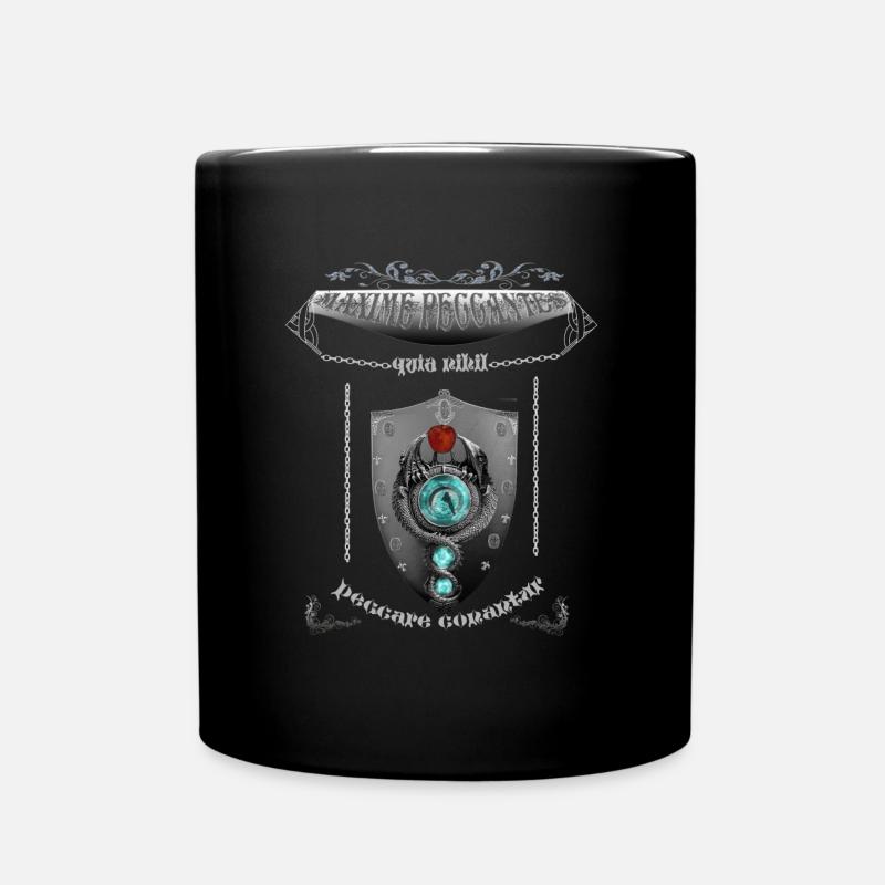 maxime peccantes - Tasse einfarbig - Schwarz