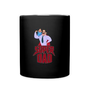 SUPER DAD - Tasse einfarbig - Schwarz - Vorne