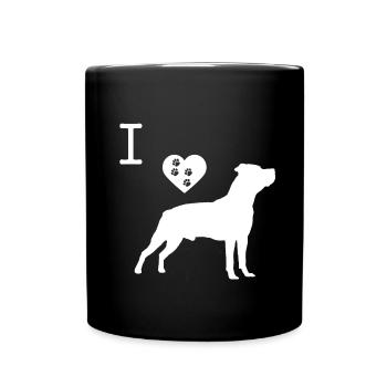 Chien American Staffordshire Terrier Chien de compagnie - Mug uni - noir - Devant