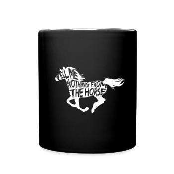 Denglisch - Tasse einfarbig - Schwarz - Vorne