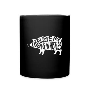 Denglisch - Tasse einfarbig - Schwarz - Vorne