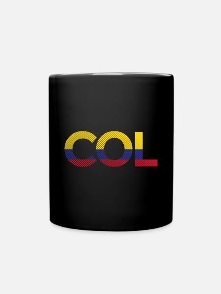 Kolumbien - Tasse einfarbig - Schwarz