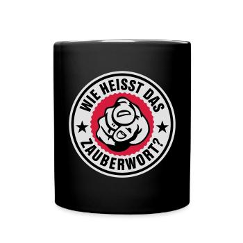 En quoi le mot magique - Mug uni - noir - Devant