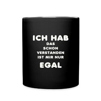 Dire des proverbes Comprendre un drôle de cadeau - Mug uni - noir - Devant