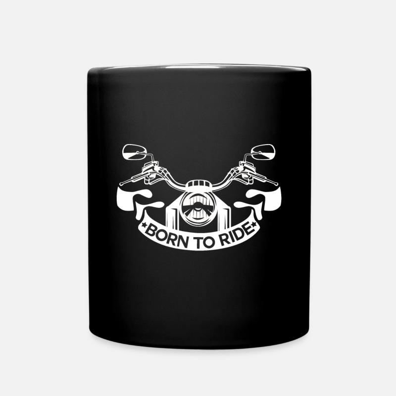 Motorrad - Tasse einfarbig - Schwarz