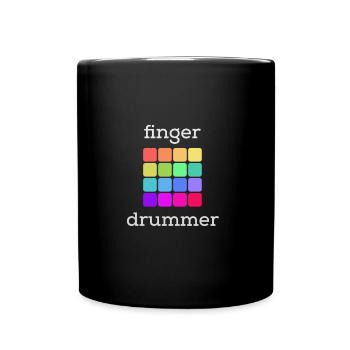 Beatmaker Drum Machine Geschenk Fingerdrummer - Tasse einfarbig - Schwarz - Vorne
