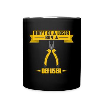 Don't be a loose buy a defuser anti-terror csgo ct - Full Colour Mug - black - Front
