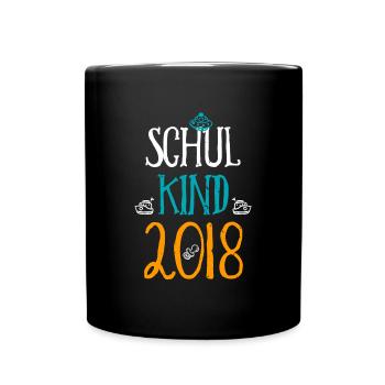 Kita Abgänger Schulkind Einschulung Kindergarten - Tasse einfarbig - Schwarz - Vorne