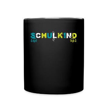 Kita Abgänger Schulkind Einschulung Kindergarten - Tasse einfarbig - Schwarz - Vorne