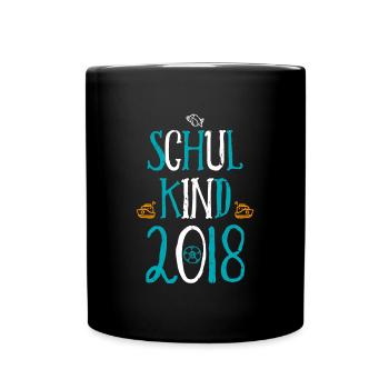 Kita Abgänger Schulkind Einschulung Kindergarten - Tasse einfarbig - Schwarz - Vorne