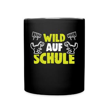 Kita Abgänger Schulkind Einschulung Kindergarten - Tasse einfarbig - Schwarz - Vorne