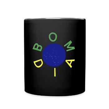 Brasilianer in Deutschland Geschenkidee - Tasse einfarbig - Schwarz - Vorne