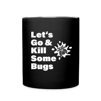 Motorcycle Motorcyclist Biker Insect - Full Colour Mug - black - Front