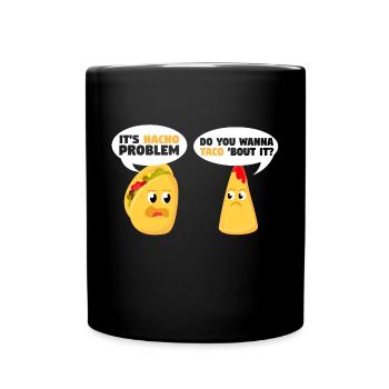 Taco vs Nacho - Mug uni - noir - Devant