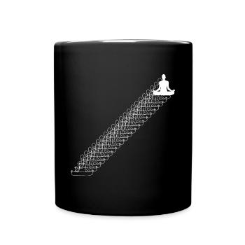 Yoga méditation - Mug uni - noir - Devant