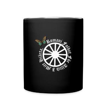 LennyhjulRomaniFolketivitfjerli - Full Colour Mug - black - Front