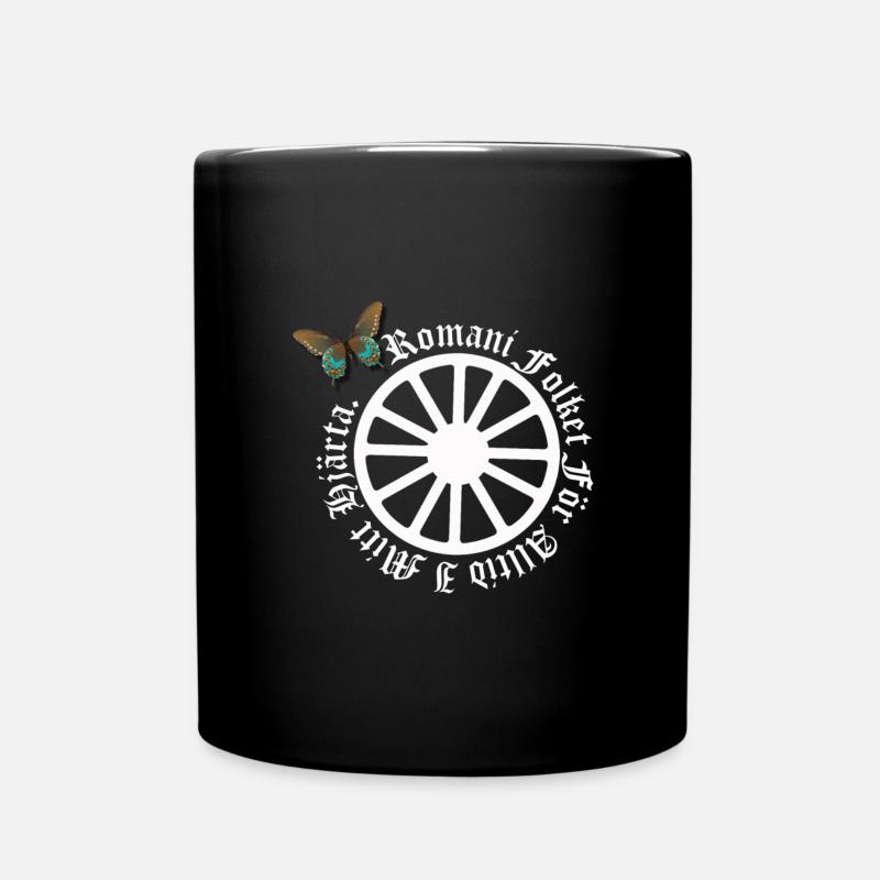 LennyhjulRomaniFolketivitfjerli - Full Colour Mug - black