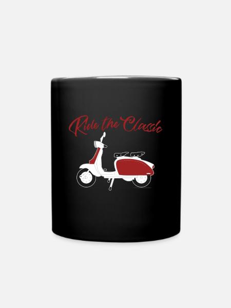 scooter - Mug uni - noir