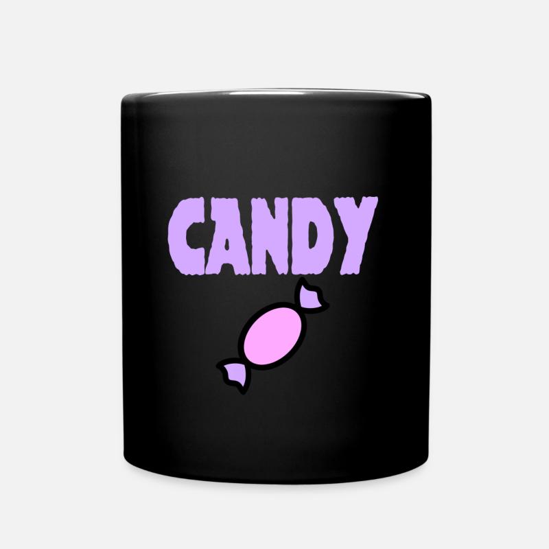 candy bonbon-Süßigkeit - Tasse einfarbig - Schwarz