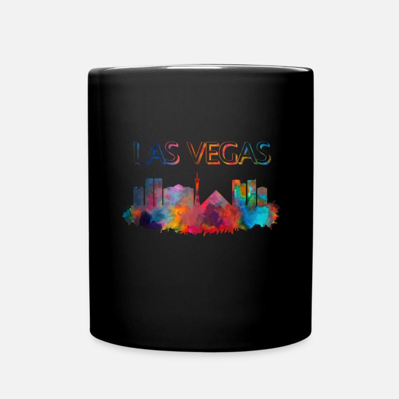 Las Vegas - Tasse einfarbig - Schwarz