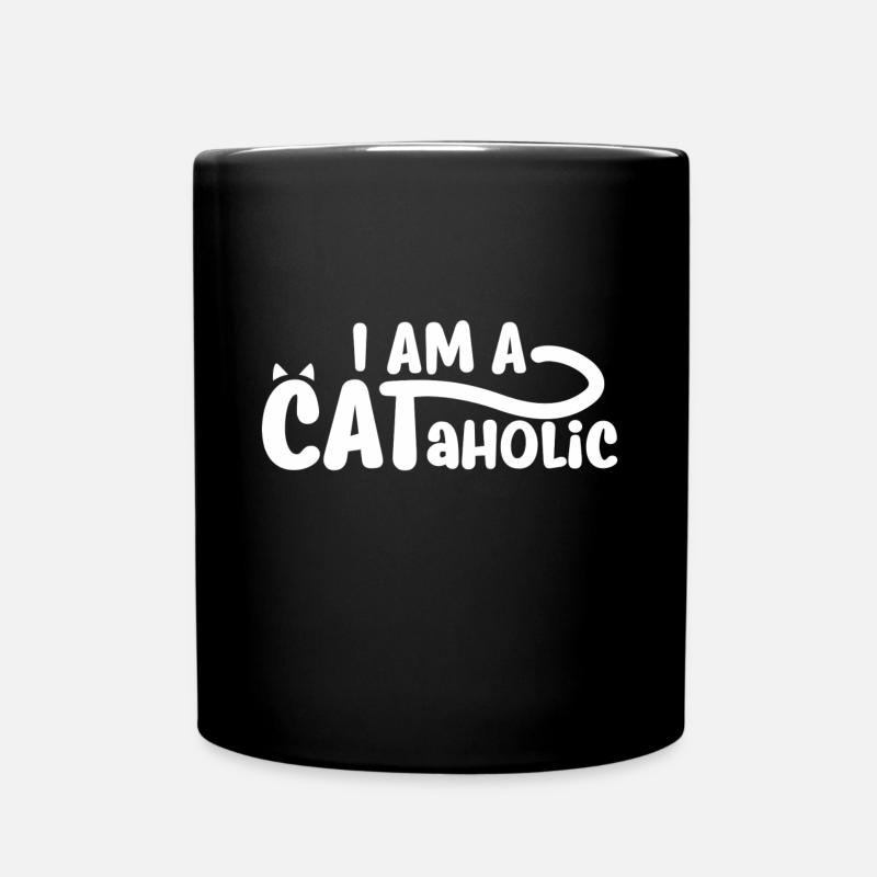 Chat chat chats Pussycat proverbe cadeau - Mug uni - noir