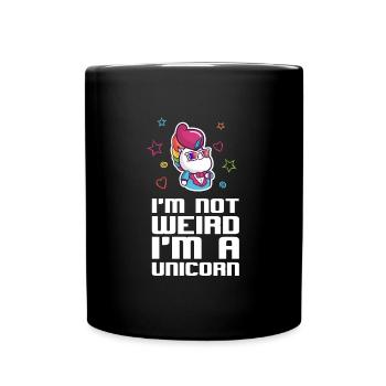 I am a unicorn - Full Colour Mug - black - Front