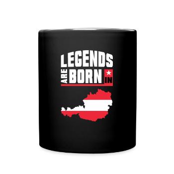Legends are born in Austria / Gift - Full Colour Mug - black - Front