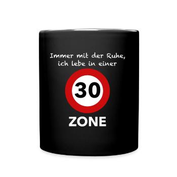 30 Zone - Gift for 30th birthday - Full Colour Mug - black - Front