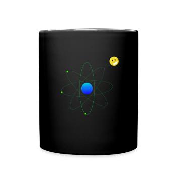 freies Elektron - Tasse einfarbig - Schwarz - Vorne