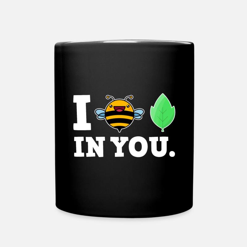 Funny Funny Sayings Bee - Full Colour Mug - black