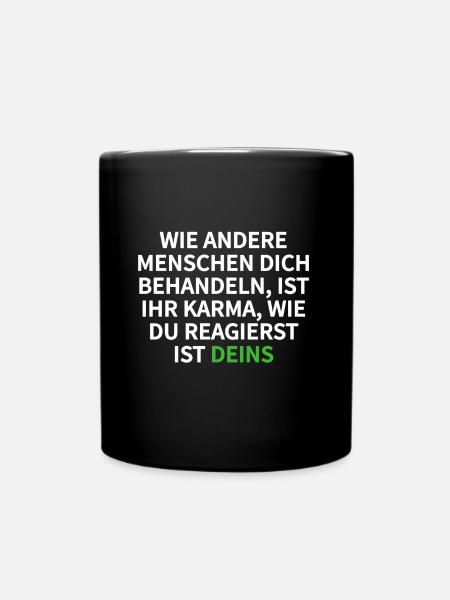 karma - Full Colour Mug - black