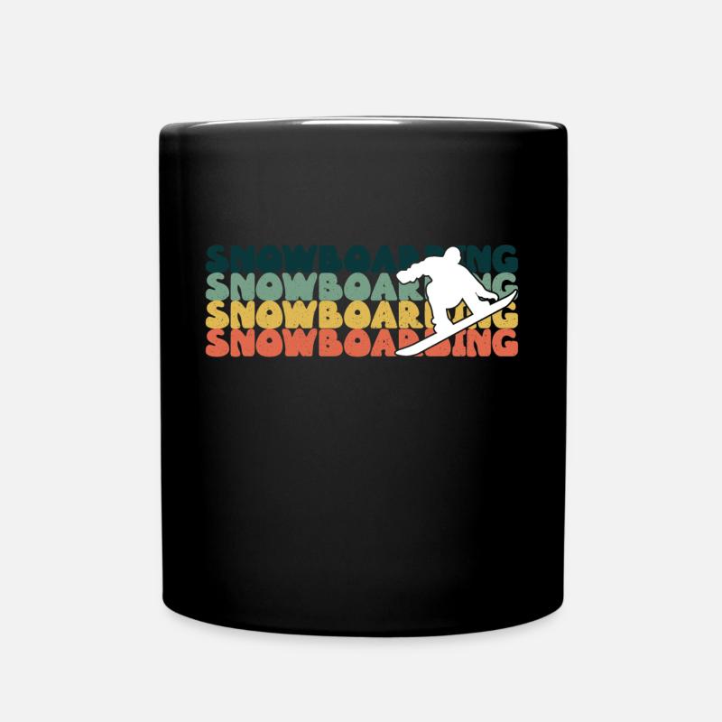 Snowboard Snowboarding Snowboardurlaub Snowboarder - Tasse einfarbig - Schwarz