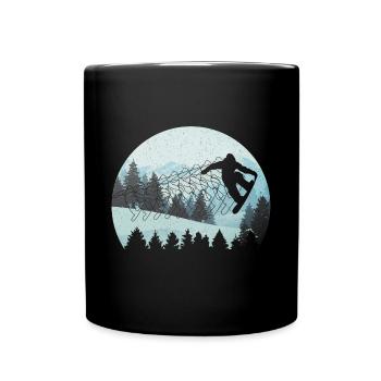 Snowboarding Snowboarding Snowboarding Snowboarder - Full Colour Mug - black - Front