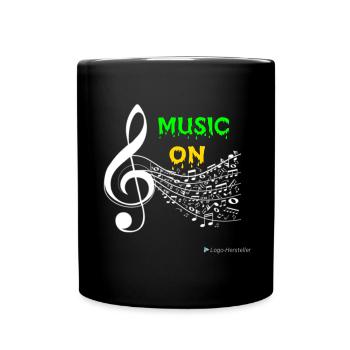 Music ON - Mug uni - noir - Devant