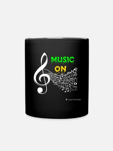 Music ON - Mug uni - noir