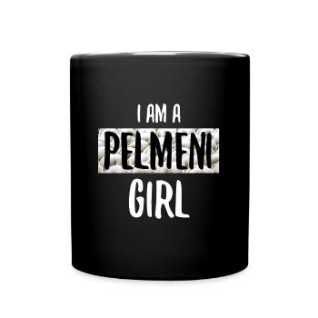 Russie Pelmeni Fille Femme Fille Russe Manger - Mug uni - noir - Devant
