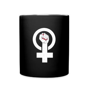 Feminist feminism feminist - Full Colour Mug - black - Front