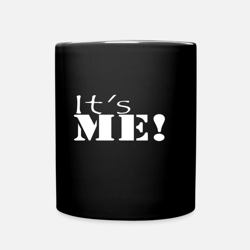 It's me! Also a cool saying for Mario fans. - Full Colour Mug - black