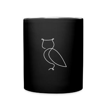Owl bird forest dwellers - Full Colour Mug - black - Front