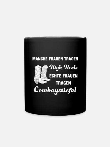 Cooles Line Dance Sprüche Shirt mit High Heels - Tasse einfarbig - Schwarz