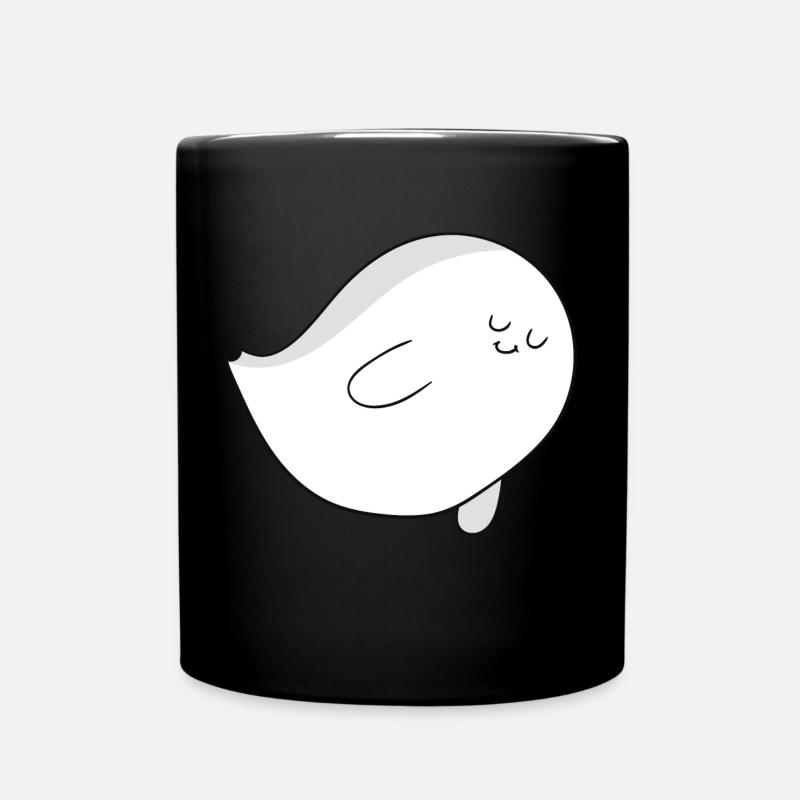 Halloween Geist Ghost Grusel Geschenk - Tasse einfarbig - Schwarz