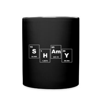 SHAMY Periodic Table Typography - Full Colour Mug - black - Front