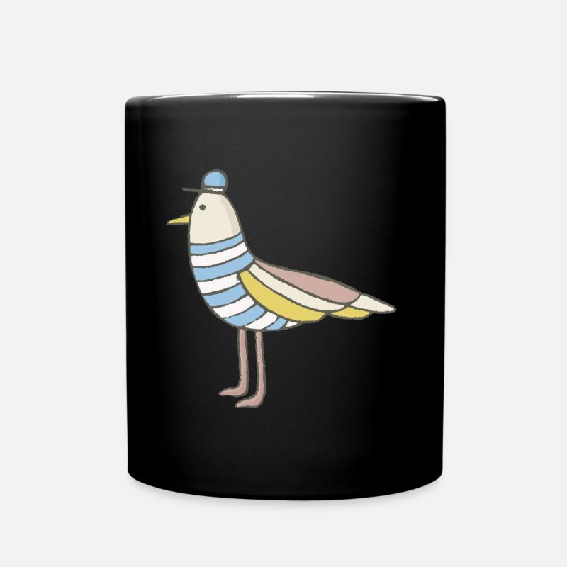 Seagull cadeau sterne oiseau Mouette - Mug uni - noir