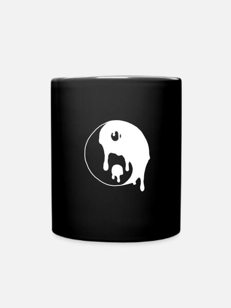 Yin Yang - Tasse einfarbig - Schwarz