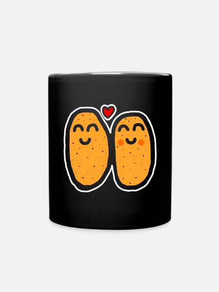Kartoffel-Liebhaber-Shirt - Tasse einfarbig - Schwarz