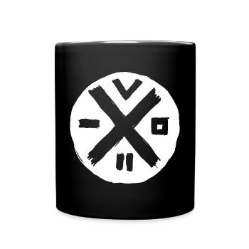 Japan Samurai Logo / Tatoo - Full Colour Mug - black - Front