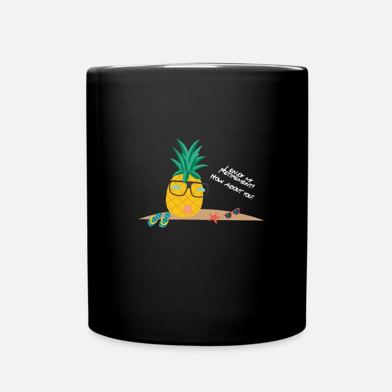 Pineapple retired - Full Colour Mug - black
