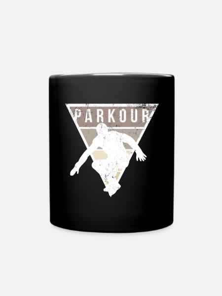 Parkour freerunning passe-temps sportif urbain cadeau - Mug uni - noir